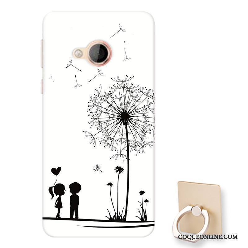 Htc U Play Coque Fluide Doux Dessin Animé Tout Compris Fleurs Personnalisé Rose