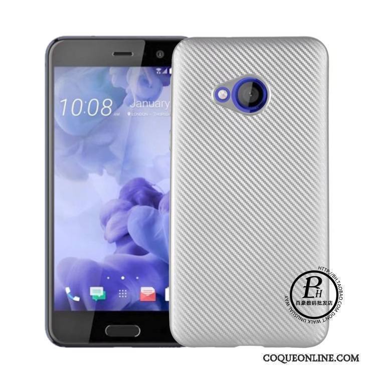 Htc U Play Fibre Protection Modèle Fleurie Noir Coque Étui Silicone