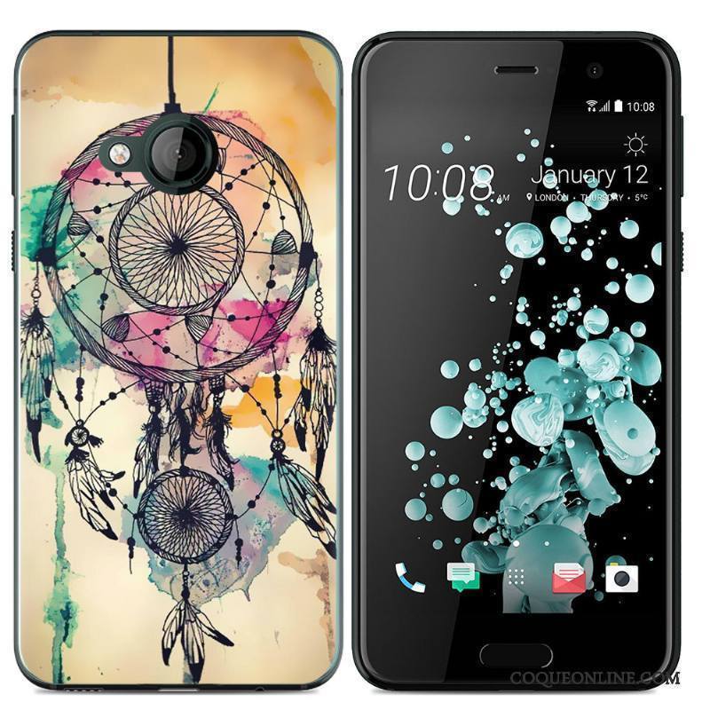 Htc U Play Fluide Doux Téléphone Portable Dessin Animé Coque Étui De Téléphone Silicone