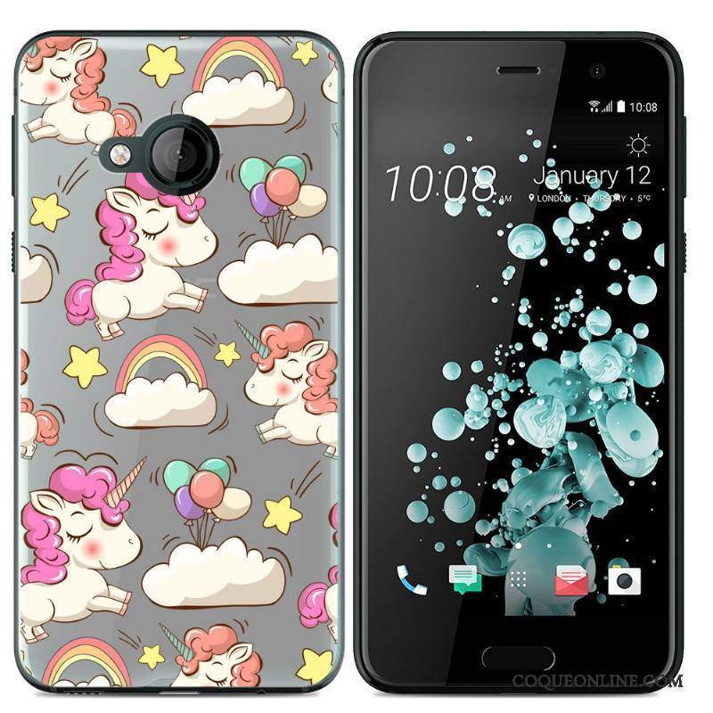 Htc U Play Fluide Doux Téléphone Portable Dessin Animé Coque Étui De Téléphone Silicone