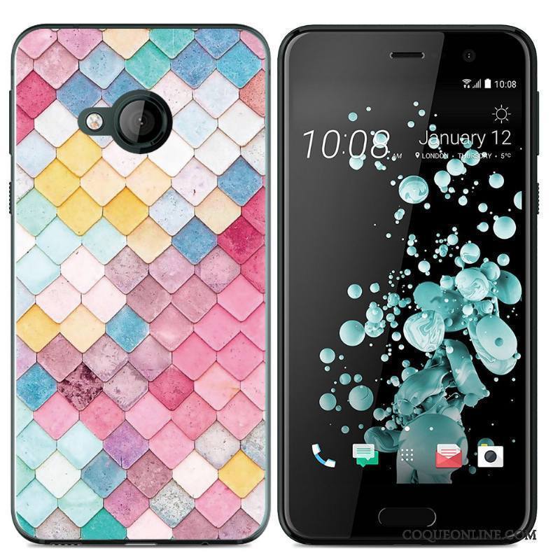 Htc U Play Fluide Doux Téléphone Portable Dessin Animé Coque Étui De Téléphone Silicone