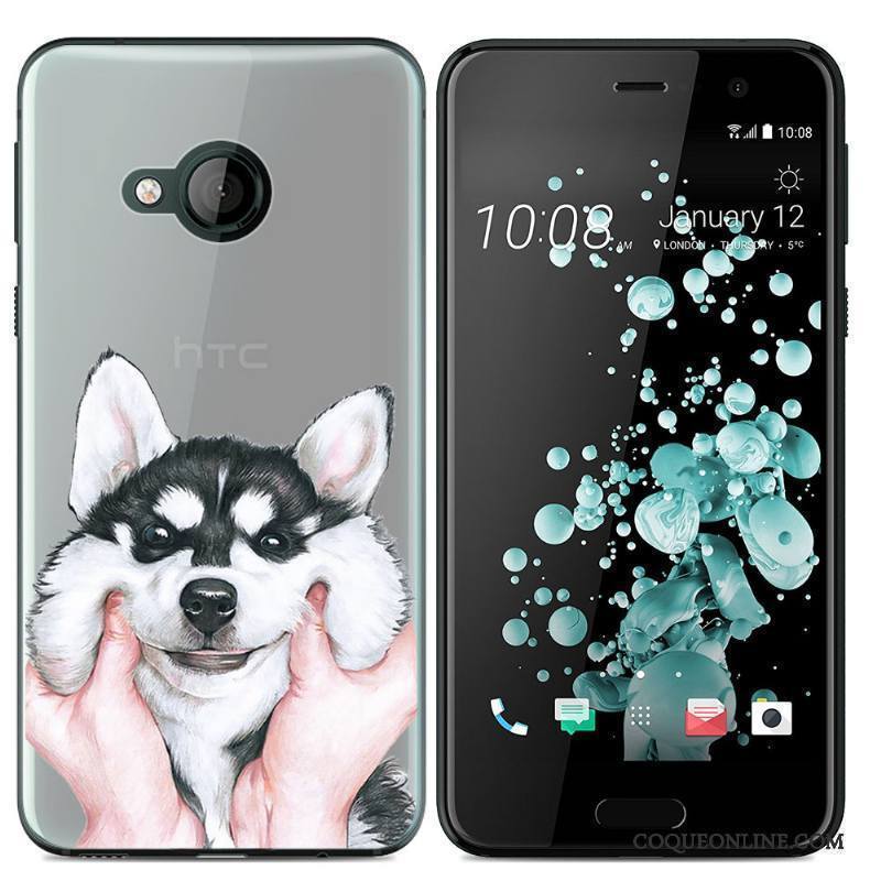 Htc U Play Fluide Doux Téléphone Portable Dessin Animé Coque Étui De Téléphone Silicone