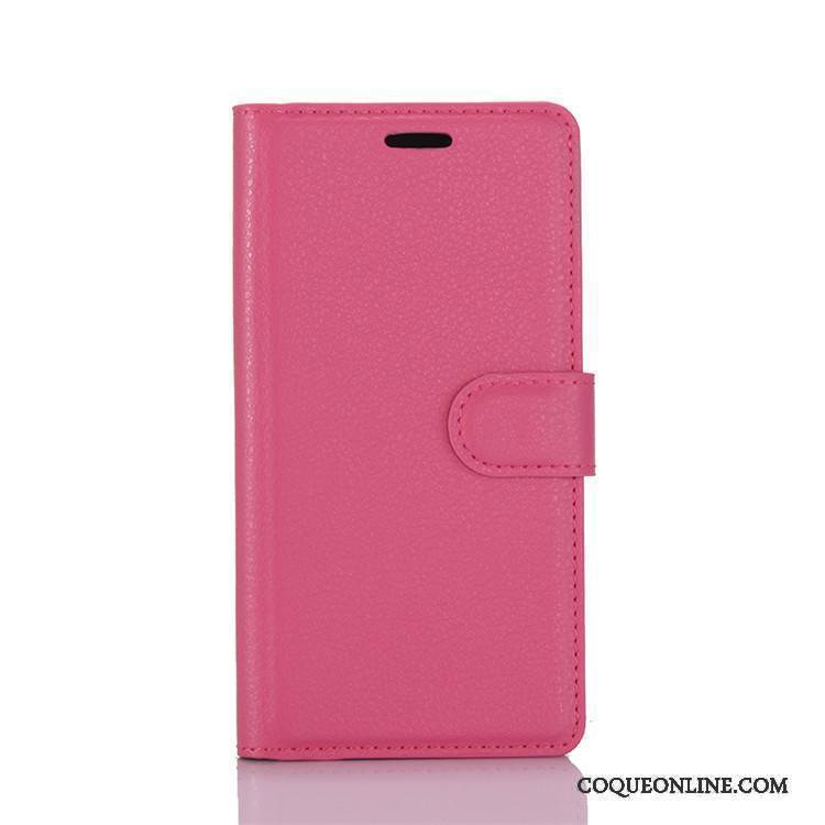 Htc U Play Housse Rouge Étui Protection Étui En Cuir Carte Coque