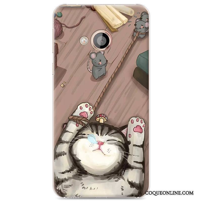 Htc U Play Peinture Étui Coque De Téléphone Difficile Dessin Animé Gris