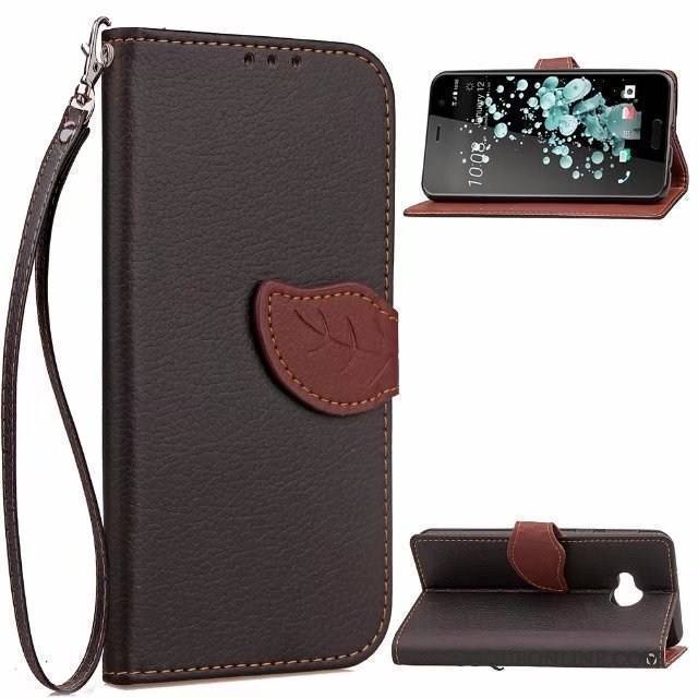 Htc U Play Étui En Cuir Incassable Coque De Téléphone Téléphone Portable Housse Business Créatif