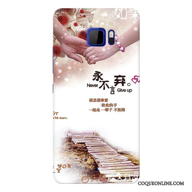 Htc U Ultra Coque Violet Fleurs Protection Téléphone Portable Jaune Incassable Personnalisé