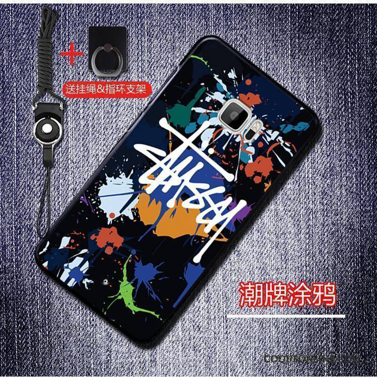 Htc U Ultra Coque Étui Téléphone Portable Incassable Peinture Noir Fluide Doux Protection