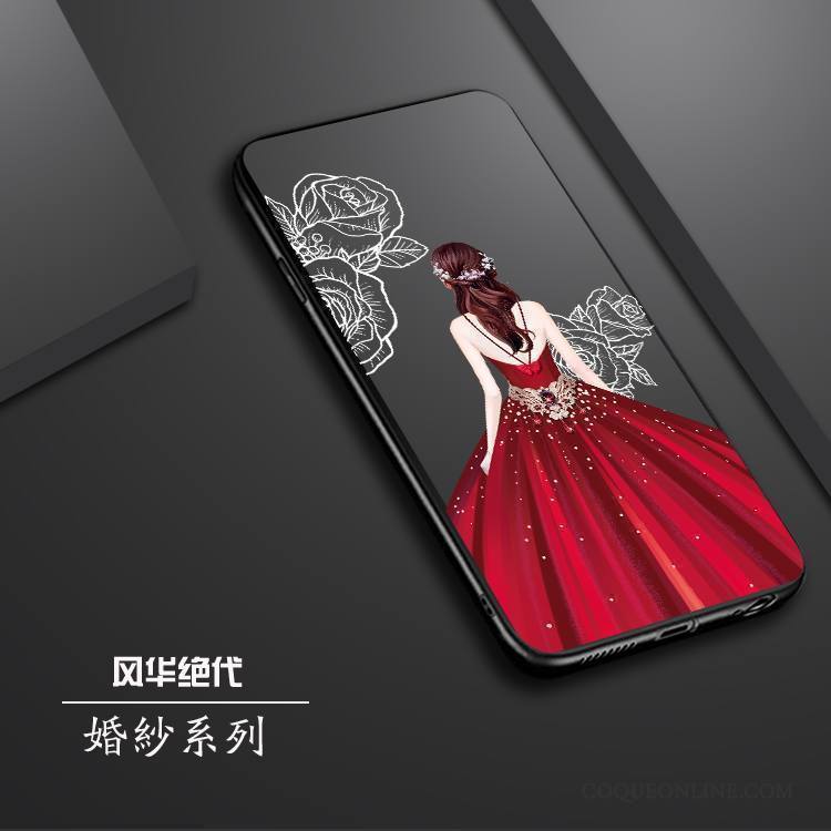 Htc U Ultra Protection Peinture Incassable Dessin Animé Coque Noir Étui