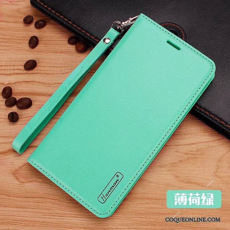 Htc U11+ Coque De Téléphone Housse Vert Protection Tout Compris Étui En Cuir Cuir Véritable