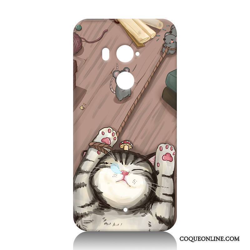 Htc U11+ Coque Dessin Animé Protection Fleurs Fluide Doux Créatif Tout Compris Personnalité