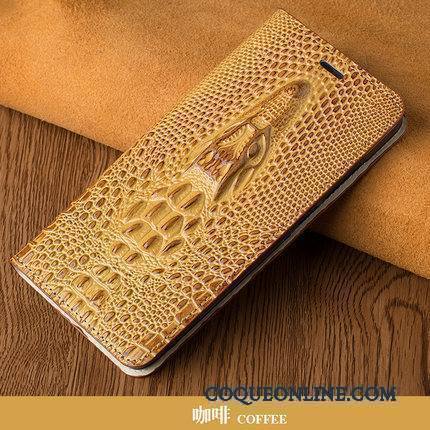 Htc U11+ Coque Luxe Marron Protection Housse Étui Difficile Cuir Véritable