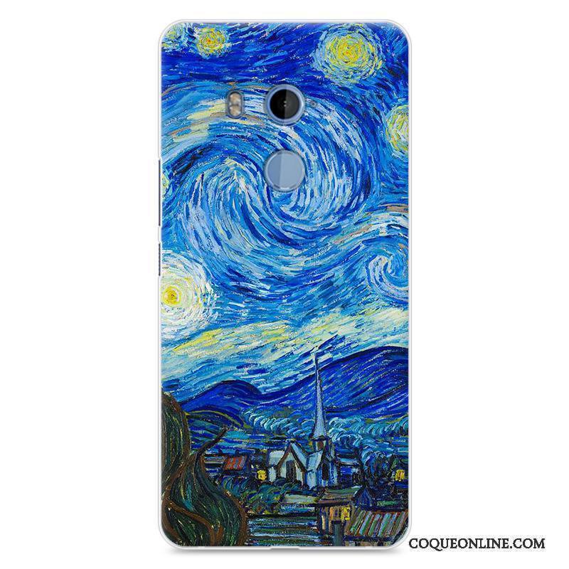 Htc U11+ Coque Peinture Protection Dessin Animé Créatif Silicone Étui Incassable