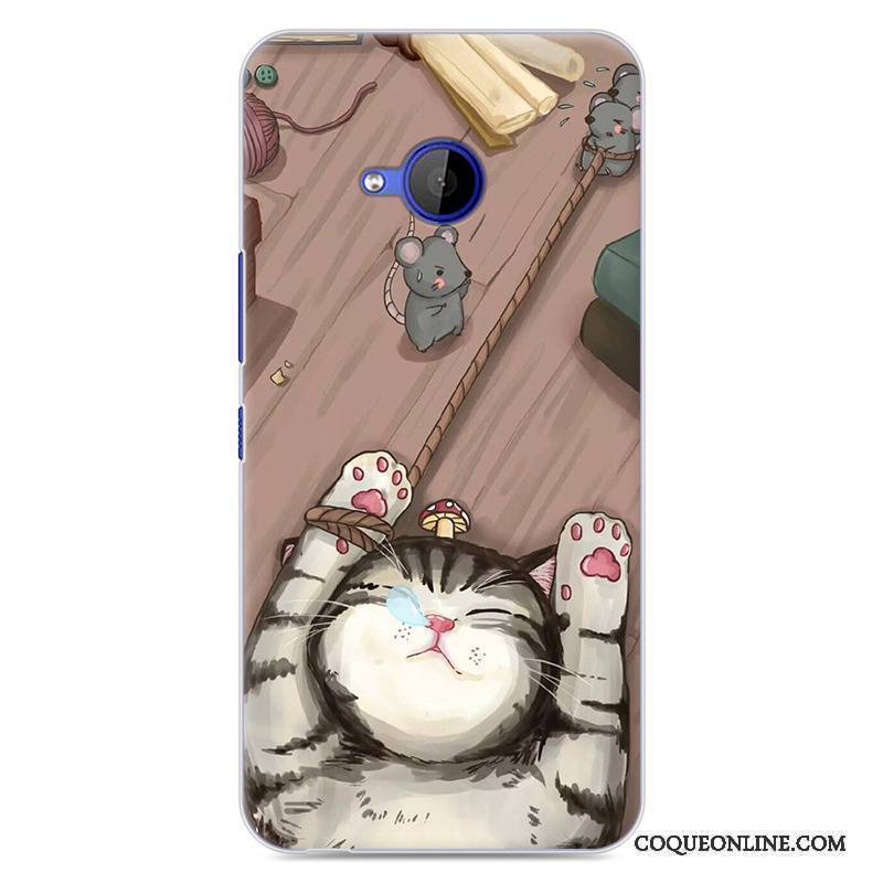 Htc U11 Life Dessin Animé Jeunesse Coque De Téléphone Protection Gris Peinture Fluide Doux