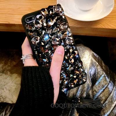 Htc U11 Life Marque De Tendance Strass Protection Bleu Coque De Téléphone Étui Luxe