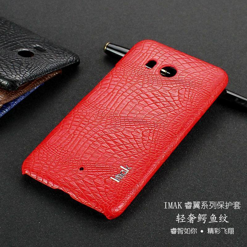 Htc U11+ Protection Crocodile Modèle Incassable Coque De Téléphone Créatif Étui Noir