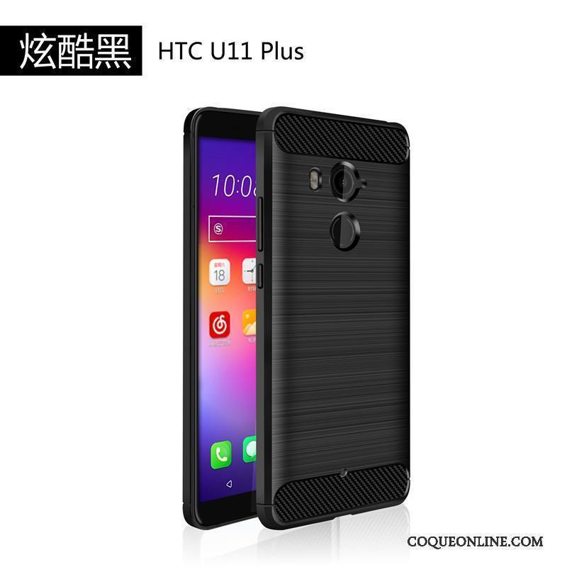 Htc U11+ Téléphone Portable Vert Étui Silicone Coque De Téléphone Incassable Fluide Doux