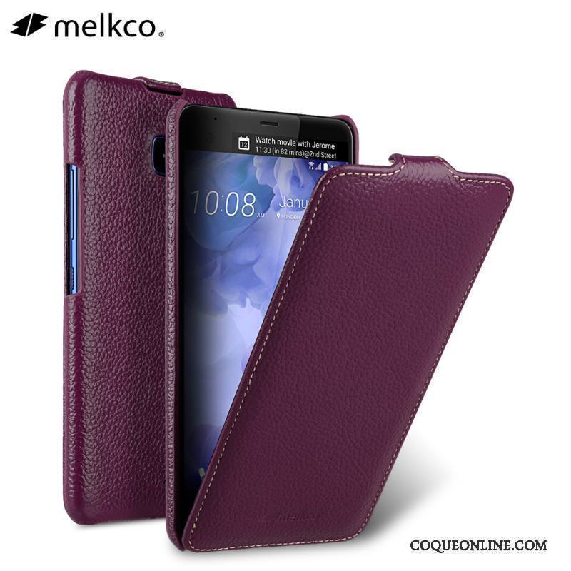 Htc U11 Étui En Cuir Rouge Coque De Téléphone Housse Protection Cuir Véritable