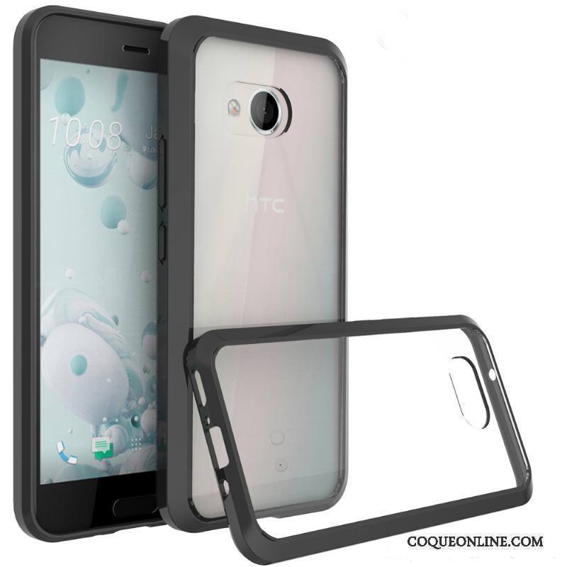 Htc U11 Étui Protection Vert Coque De Téléphone Incassable Transparent Personnalité