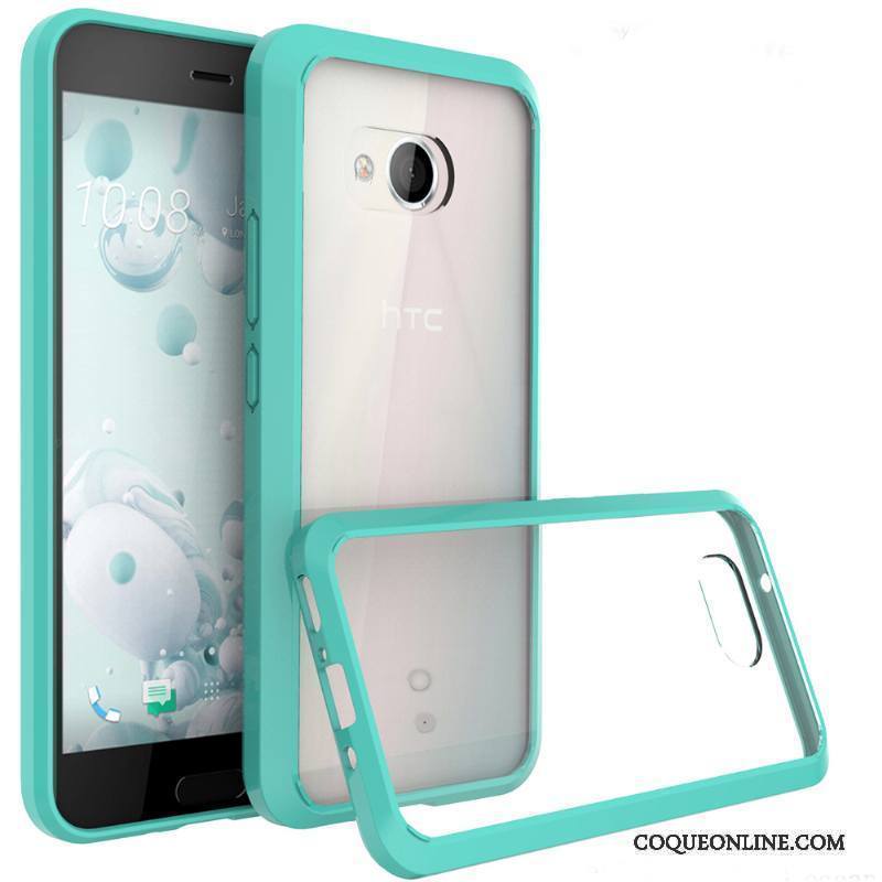 Htc U11 Étui Protection Vert Coque De Téléphone Incassable Transparent Personnalité