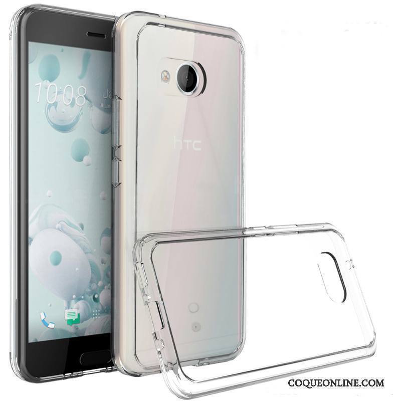 Htc U11 Étui Protection Vert Coque De Téléphone Incassable Transparent Personnalité