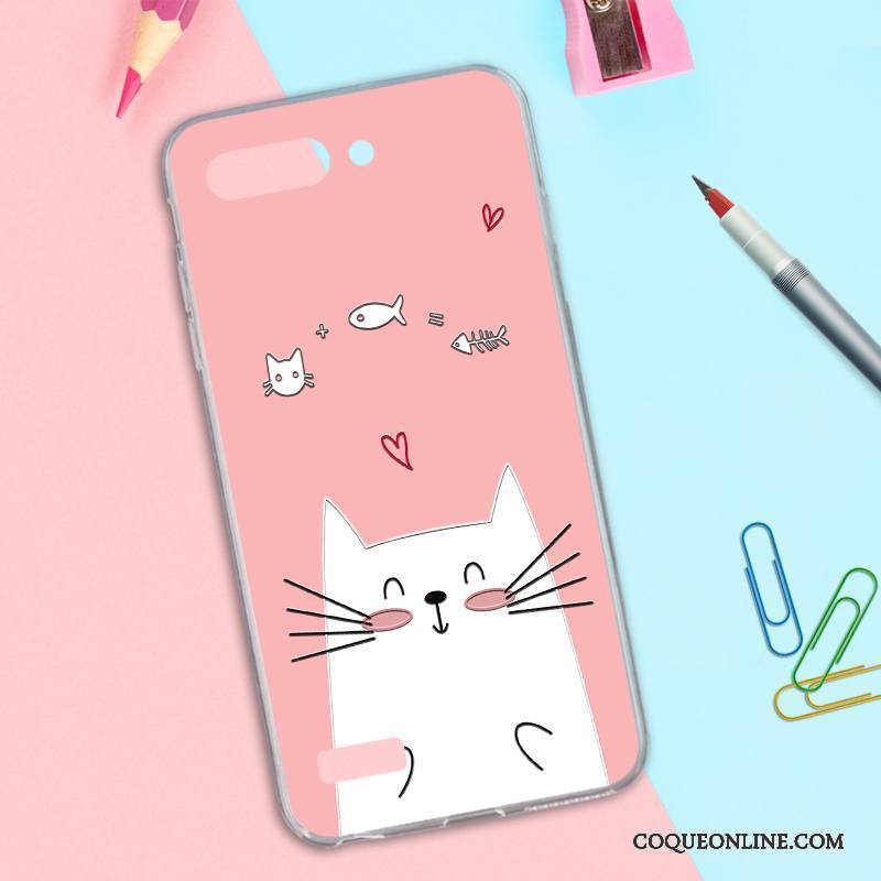 Huawei Ascend G6 Gaufrage Coque De Téléphone Incassable Étui Rose Nouveau Dessin Animé