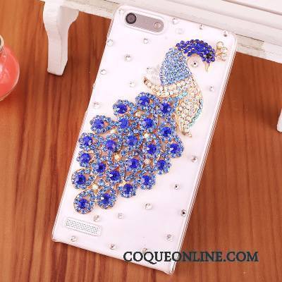 Huawei Ascend G6 Protection Étui Rose Téléphone Portable Coque De Téléphone Strass