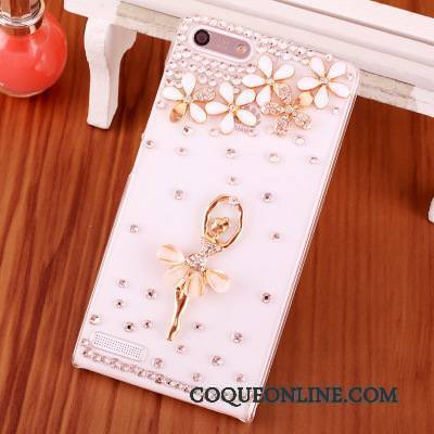 Huawei Ascend G6 Protection Étui Rose Téléphone Portable Coque De Téléphone Strass