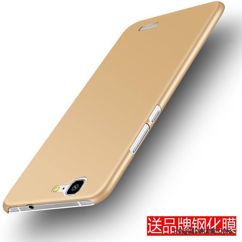 Huawei Ascend G7 Coque De Téléphone Or Difficile Protection Silicone Délavé En Daim Très Mince