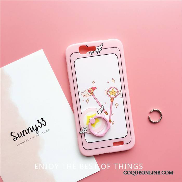 Huawei Ascend G7 Coque Fluide Doux Incassable De Téléphone Silicone Chat Rose