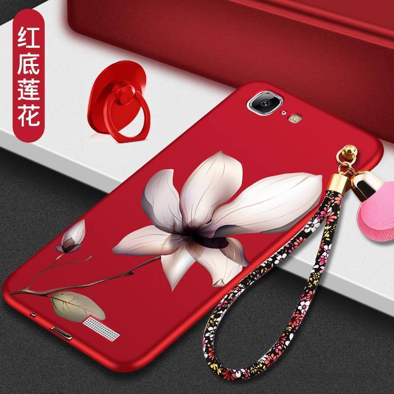 Huawei Ascend G7 Coque Noir Créatif Incassable Silicone Tout Compris Étui Fluide Doux