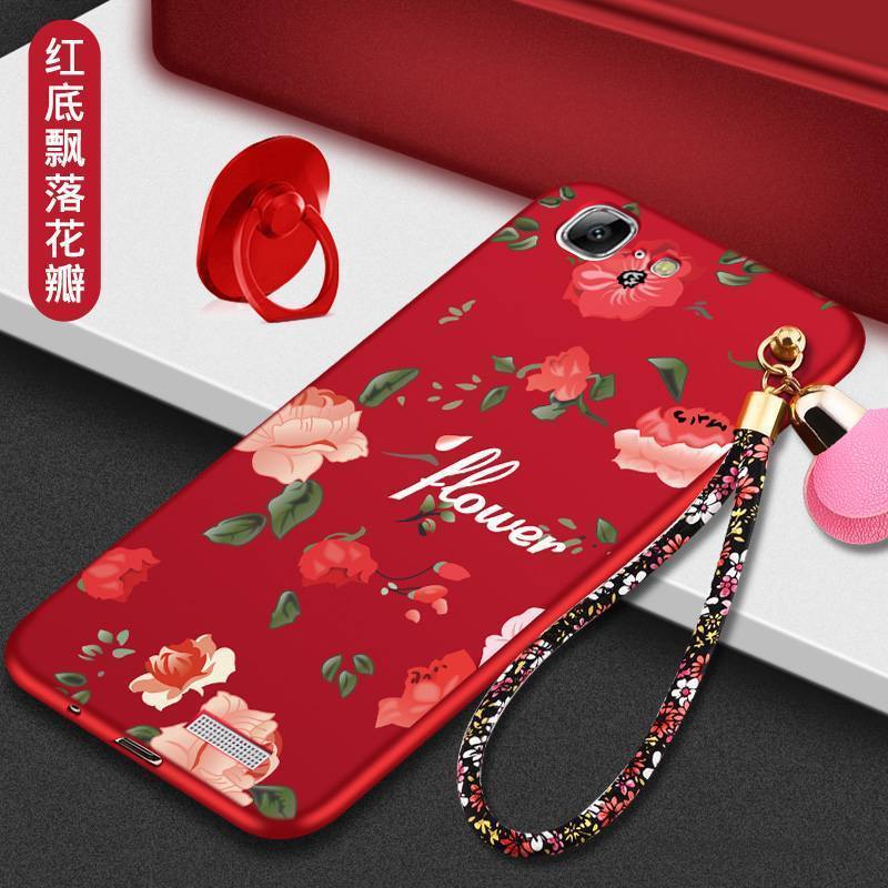 Huawei Ascend G7 Coque Noir Créatif Incassable Silicone Tout Compris Étui Fluide Doux