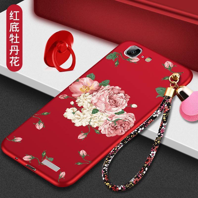 Huawei Ascend G7 Coque Noir Créatif Incassable Silicone Tout Compris Étui Fluide Doux