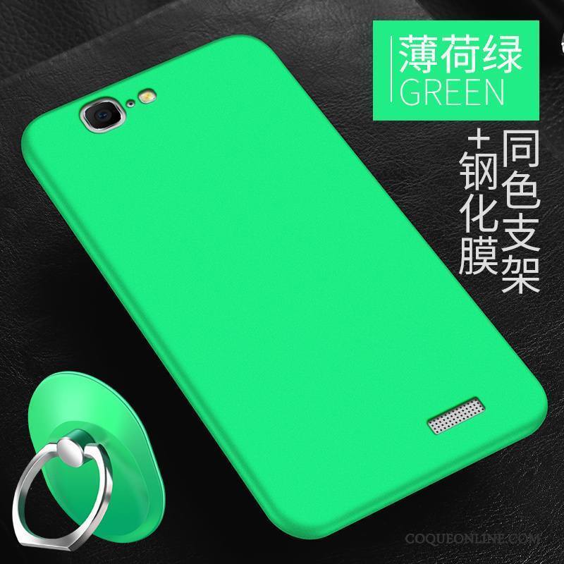 Huawei Ascend G7 Coque Simple Jaune Silicone Protection Tendance Étui Délavé En Daim