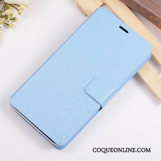 Huawei Ascend G7 Coque Étui En Cuir De Téléphone Tendance Protection Téléphone Portable Bleu Clair
