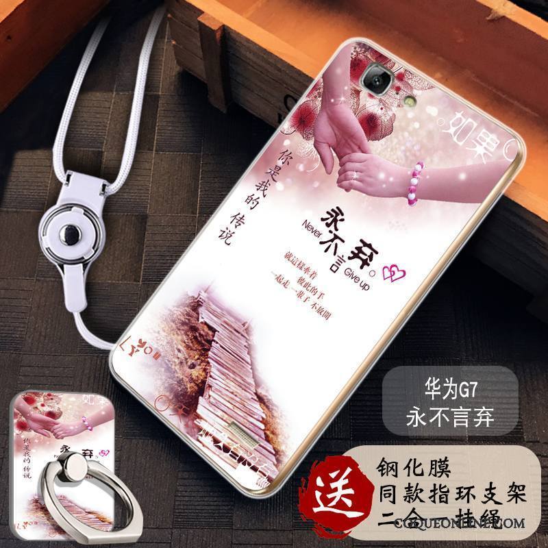Huawei Ascend G7 Fluide Doux Protection Tout Compris Silicone Incassable Coque De Téléphone Étui