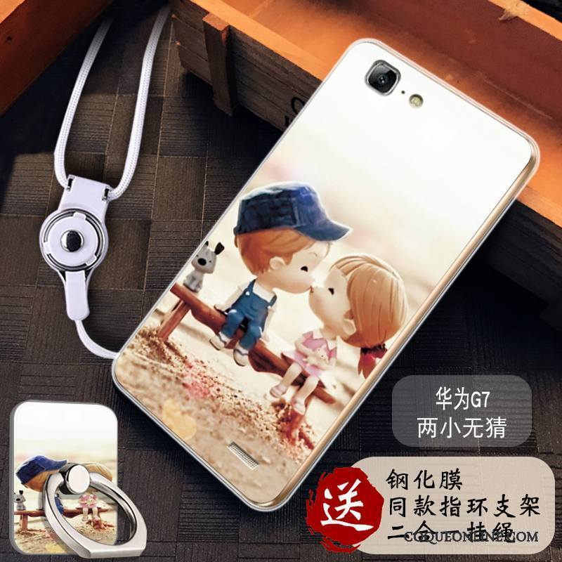 Huawei Ascend G7 Fluide Doux Protection Tout Compris Silicone Incassable Coque De Téléphone Étui