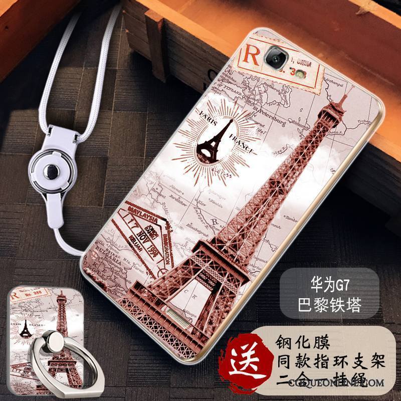 Huawei Ascend G7 Fluide Doux Protection Tout Compris Silicone Incassable Coque De Téléphone Étui