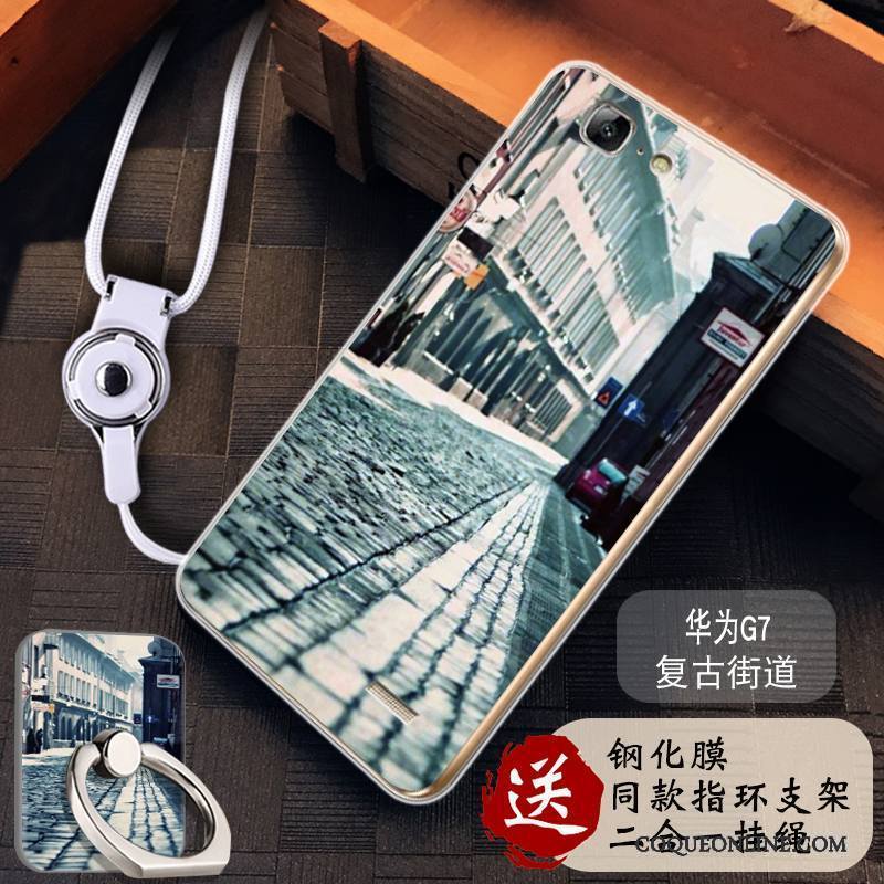 Huawei Ascend G7 Fluide Doux Protection Tout Compris Silicone Incassable Coque De Téléphone Étui