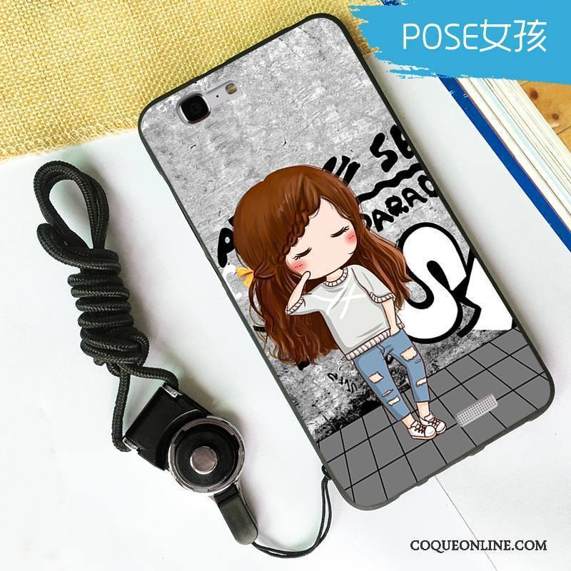 Huawei Ascend G7 Fluide Doux Silicone Blanc Tendance Incassable Coque De Téléphone Noir