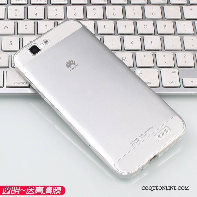 Huawei Ascend G7 Rose Transparent Grand Téléphone Portable Coque De Téléphone Incassable Très Mince
