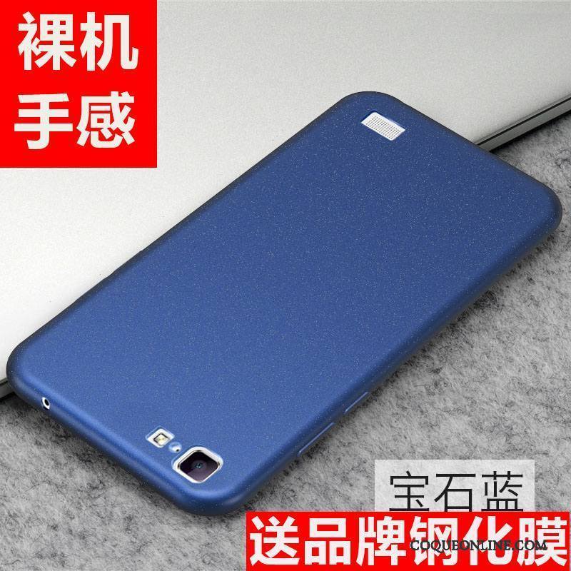 Huawei Ascend G7 Tout Compris Coque Délavé En Daim Étui De Téléphone Silicone Protection