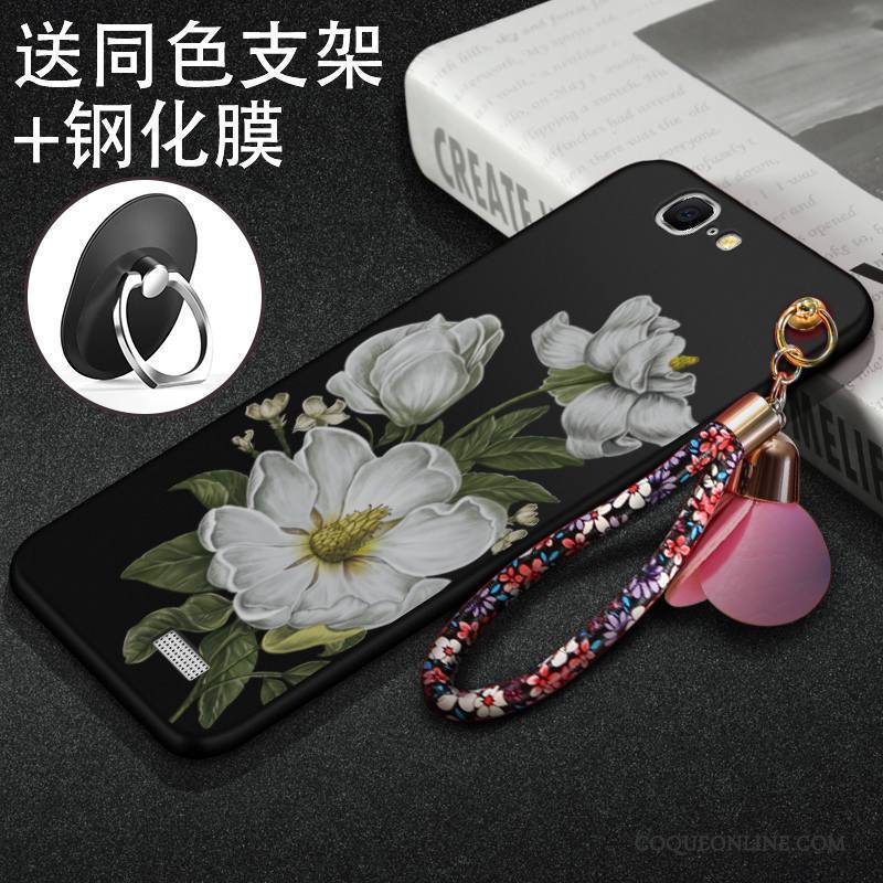 Huawei Ascend G7 Téléphone Portable Protection Coque Silicone Rouge Étui Délavé En Daim