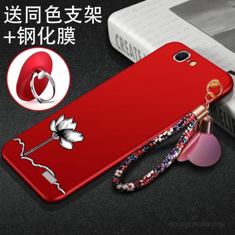 Huawei Ascend G7 Téléphone Portable Protection Coque Silicone Rouge Étui Délavé En Daim