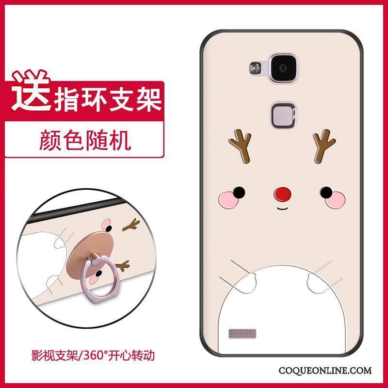 Huawei Ascend Mate 7 Coque De Téléphone Étui Rose Tout Compris Dessin Animé Personnalité Silicone