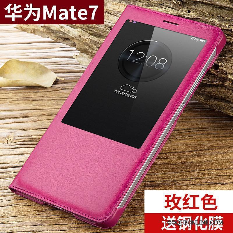 Huawei Ascend Mate 7 Coque Or Nouveau Tendance Clamshell Étui Protection Incassable