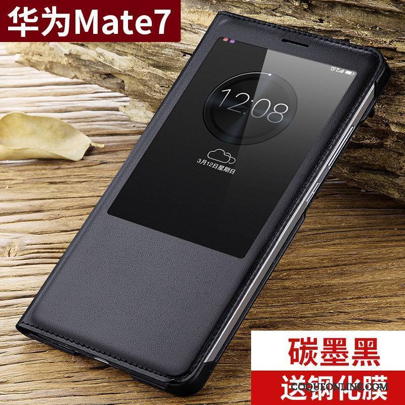 Huawei Ascend Mate 7 Coque Or Nouveau Tendance Clamshell Étui Protection Incassable