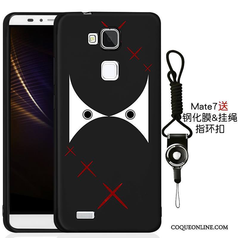 Huawei Ascend Mate 7 Noir Tout Compris Coque De Téléphone Étui Nouveau Fluide Doux Incassable