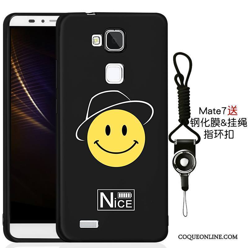 Huawei Ascend Mate 7 Noir Tout Compris Coque De Téléphone Étui Nouveau Fluide Doux Incassable