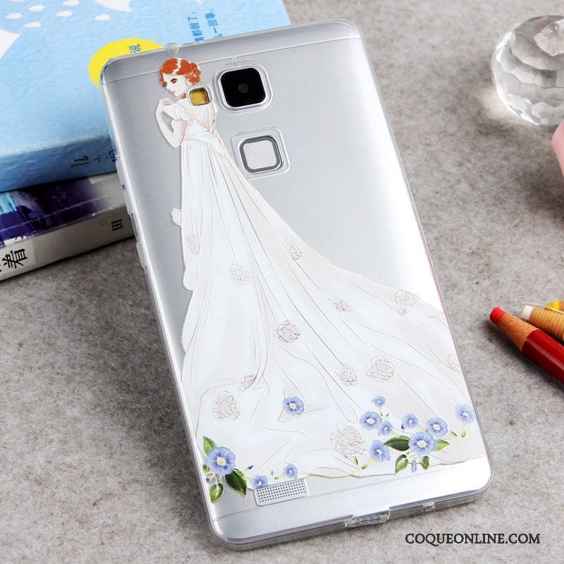 Huawei Ascend Mate 7 Nouveau Très Mince Jaune Silicone Coque De Téléphone Téléphone Portable Étui