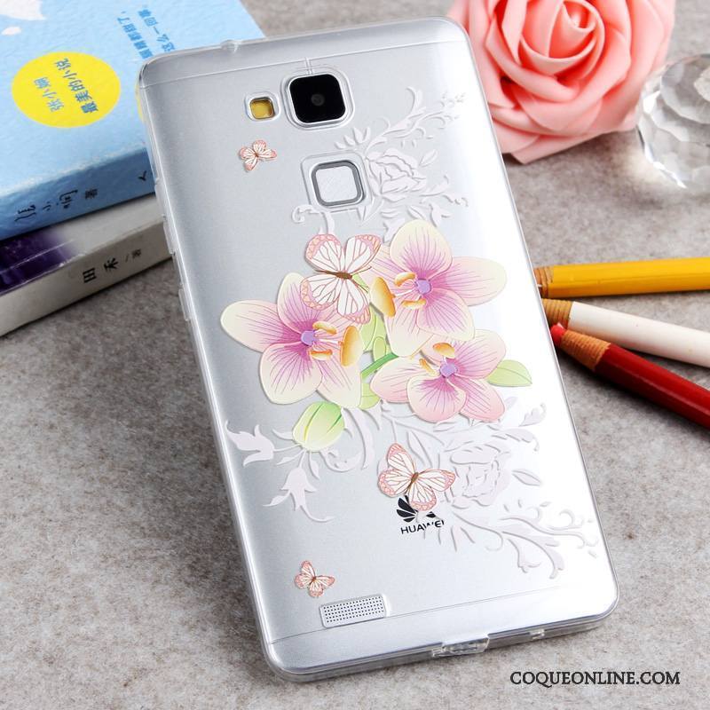 Huawei Ascend Mate 7 Nouveau Très Mince Jaune Silicone Coque De Téléphone Téléphone Portable Étui